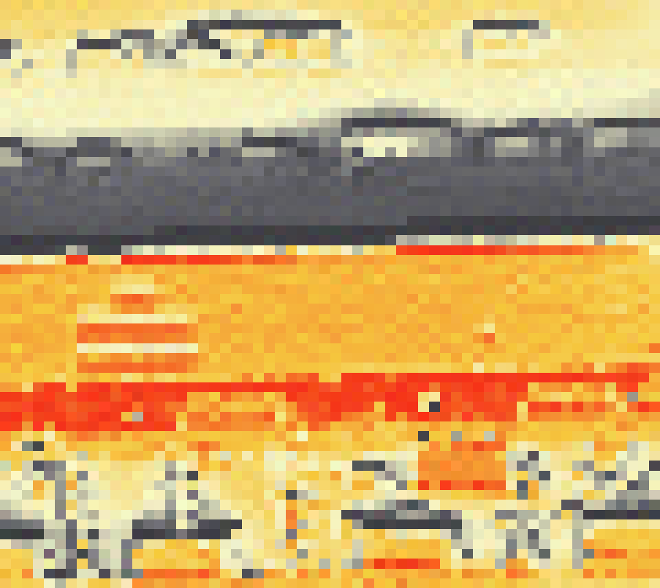 PV-irradiatie op daksegment ingezoomd met intensiteitsverdeling van zonlicht