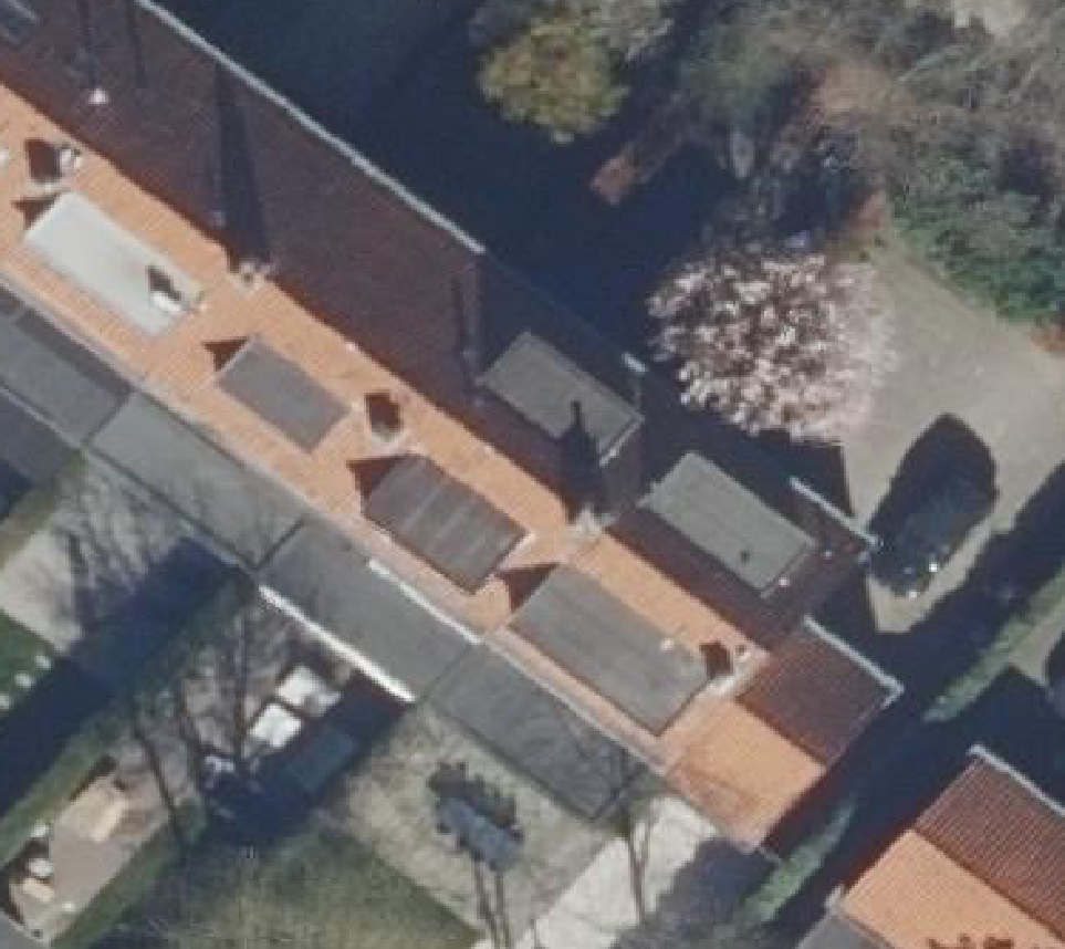 True ortho luchtfoto van Rotterdam met zicht op woning