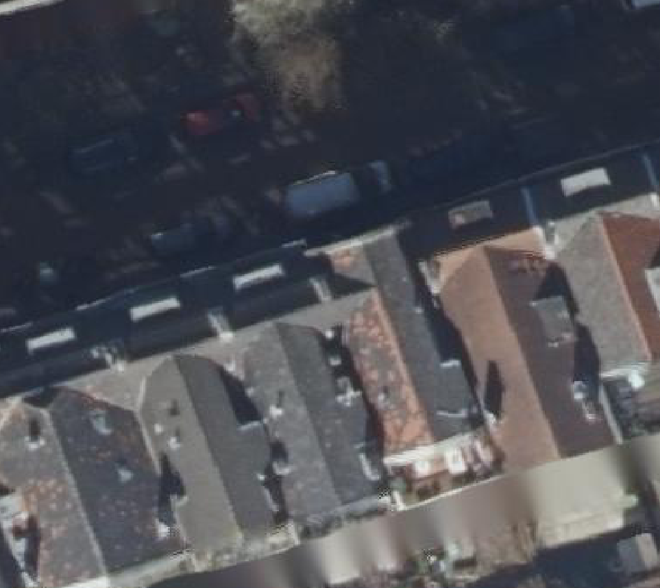 True ortho luchtfoto van Rotterdam met zicht op woning