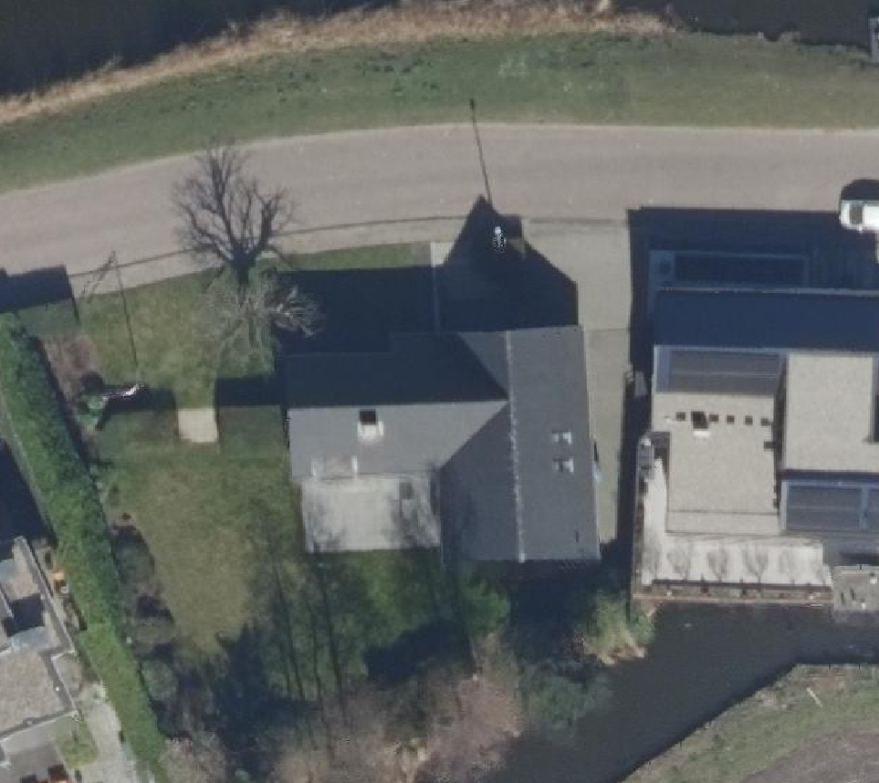 True ortho Luchtfoto op daksegment