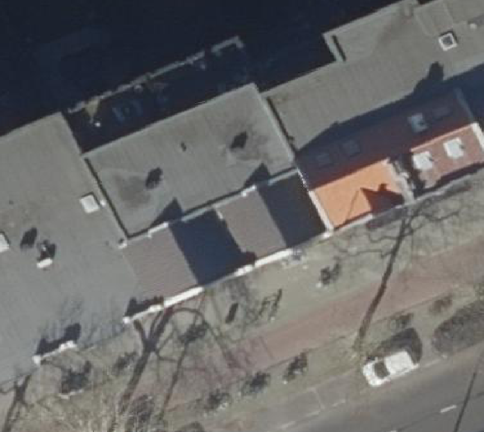 True ortho luchtfoto van Rotterdam met zicht op woning
