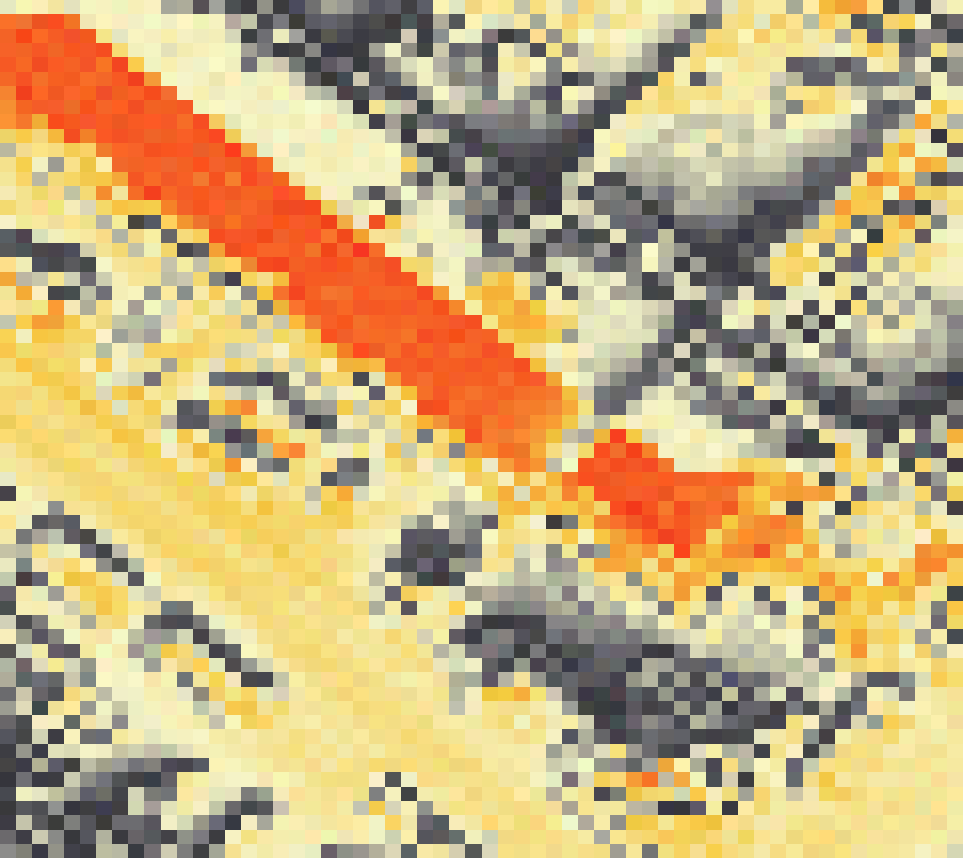 PV-irradiatie op daksegment ingezoomd met intensiteitsverdeling van zonlicht