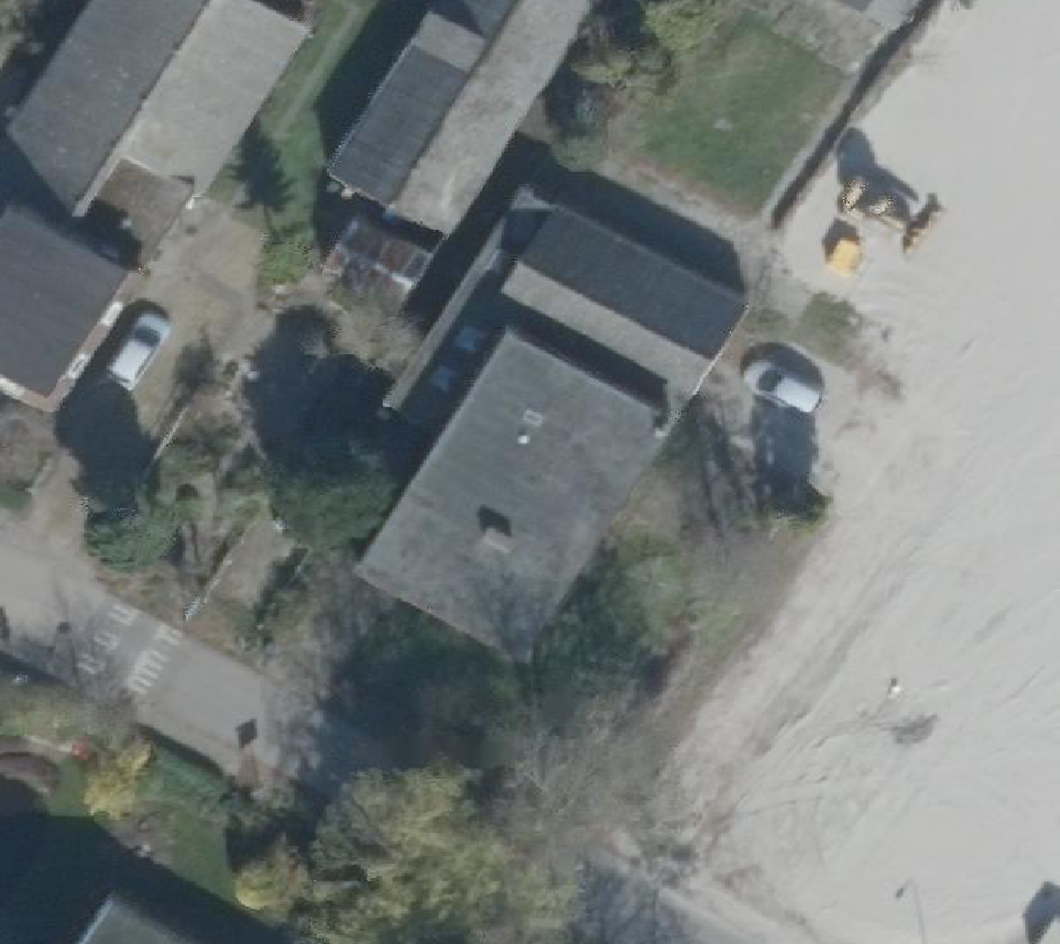 True ortho Luchtfoto op daksegment