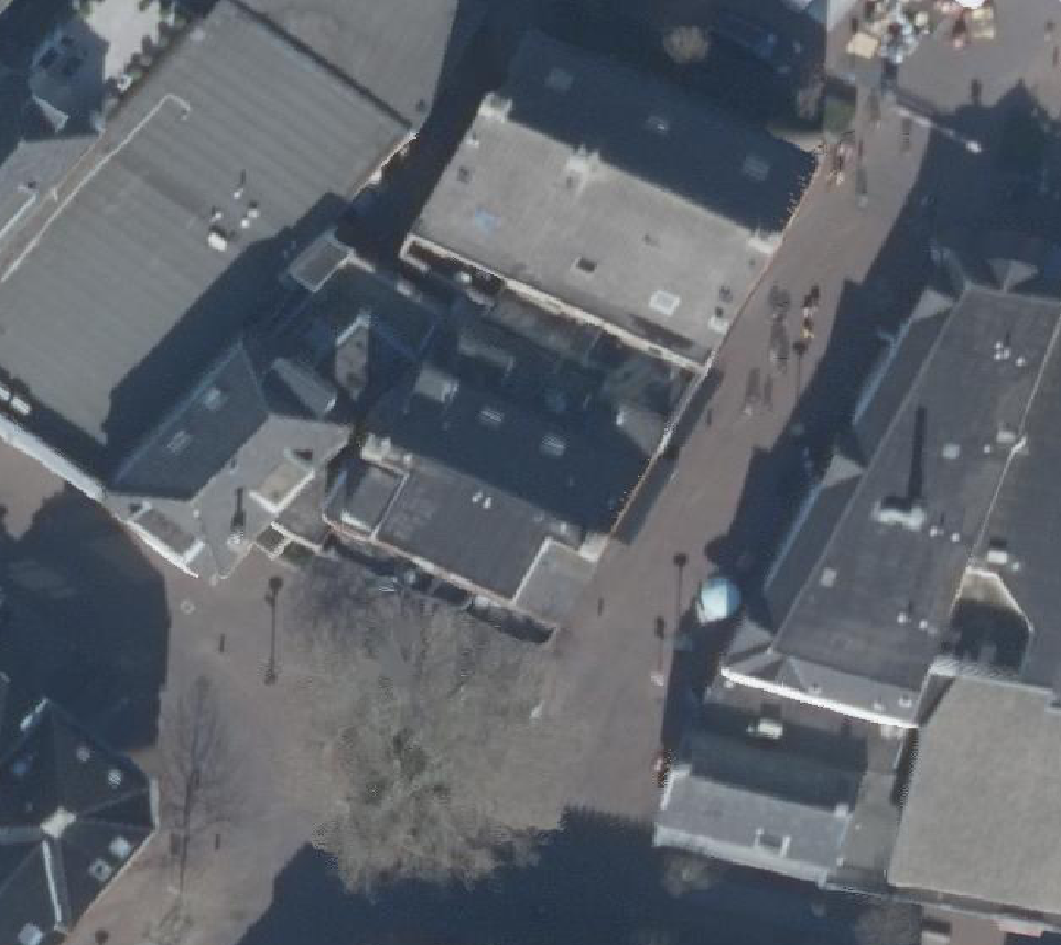 True ortho Luchtfoto op daksegment