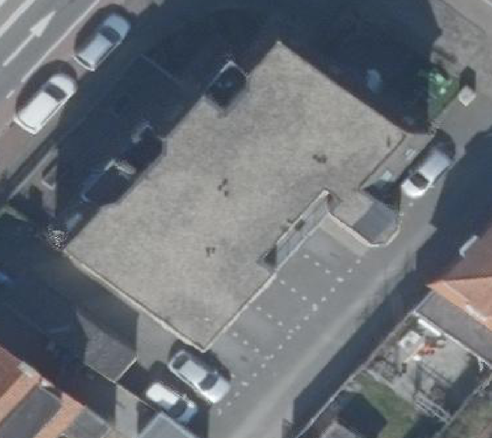True ortho luchtfoto van Lisse met zicht op woning