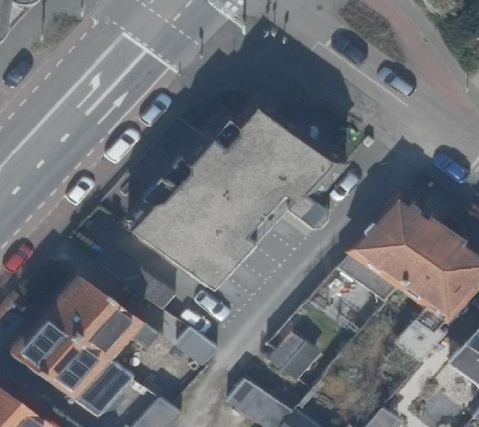 True ortho Luchtfoto op daksegment