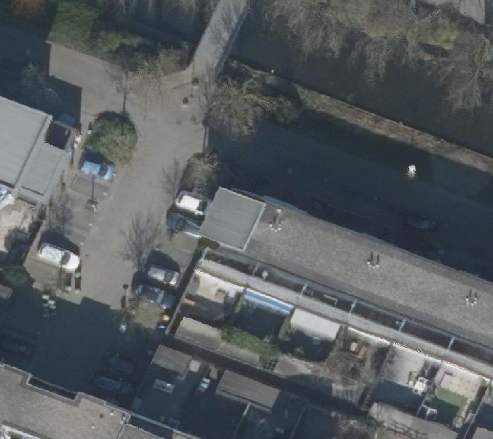 True ortho Luchtfoto op daksegment