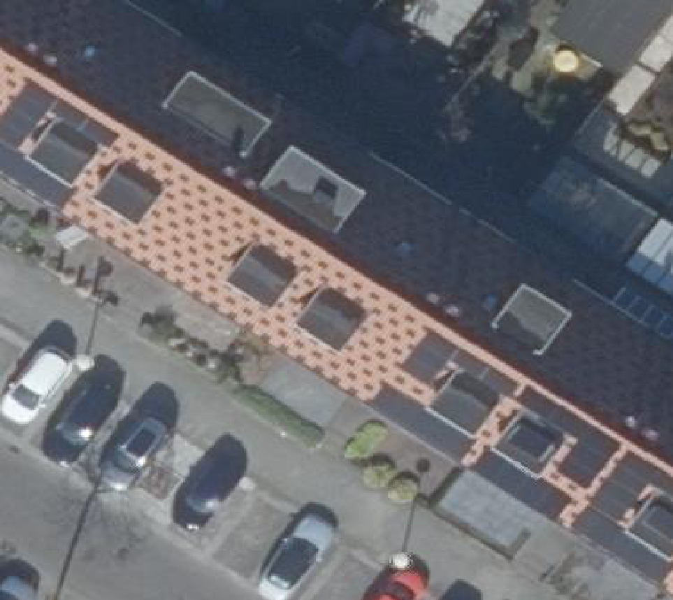 True ortho luchtfoto van Nieuw-Vennep met zicht op woning