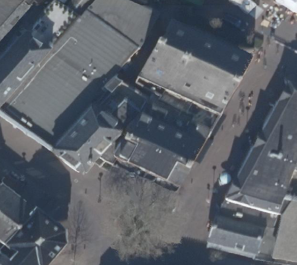 True ortho Luchtfoto op daksegment