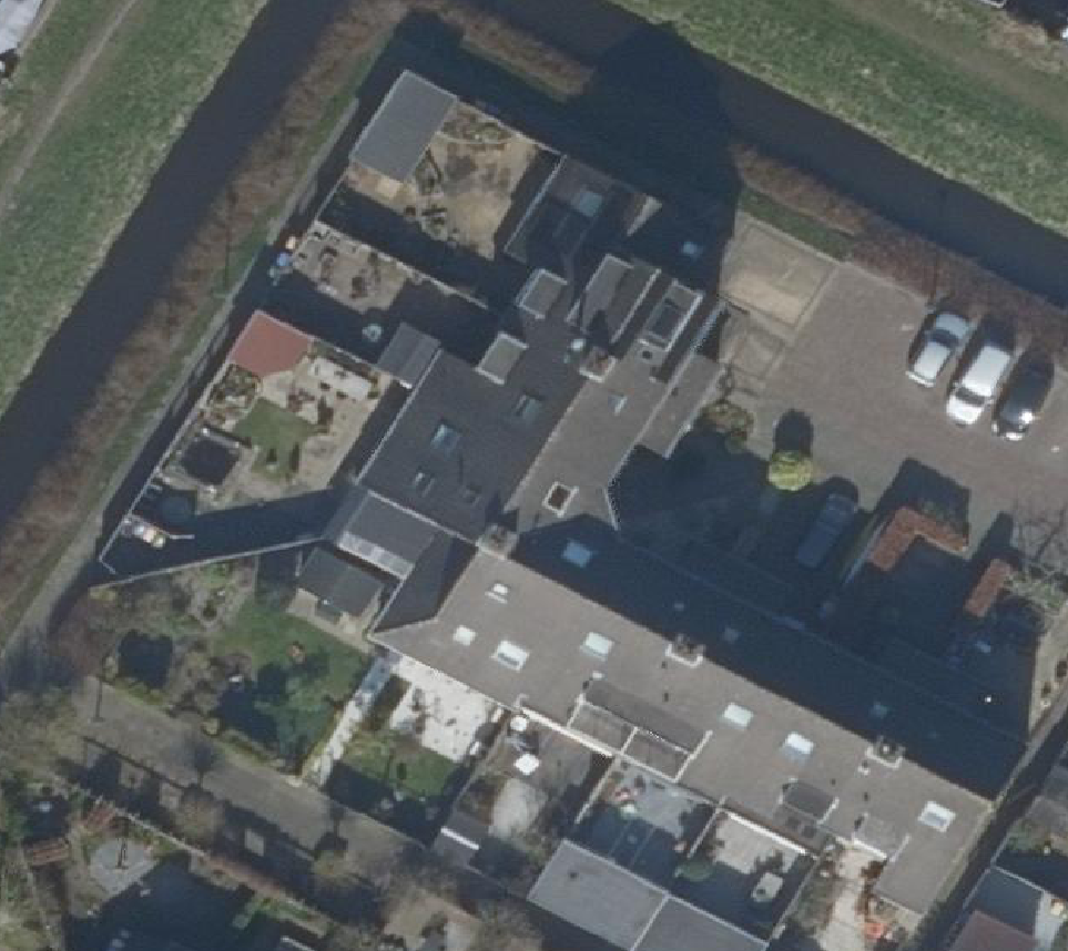 True ortho Luchtfoto op daksegment