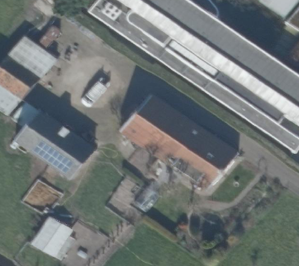 True ortho Luchtfoto op daksegment