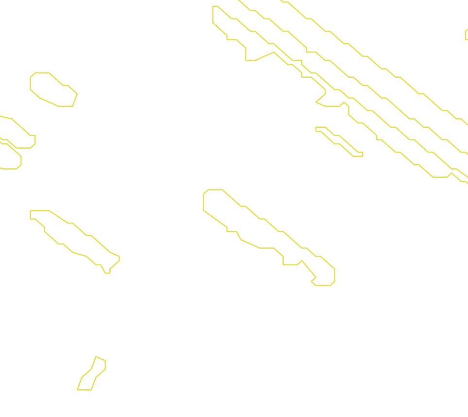 Daksegment met contourlijnen en structuurweergave