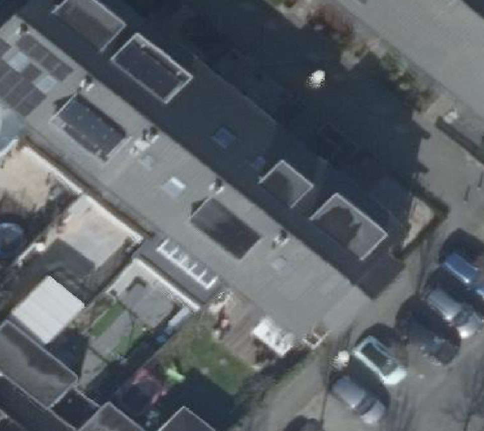 True ortho luchtfoto van Nieuw-Vennep met zicht op woning