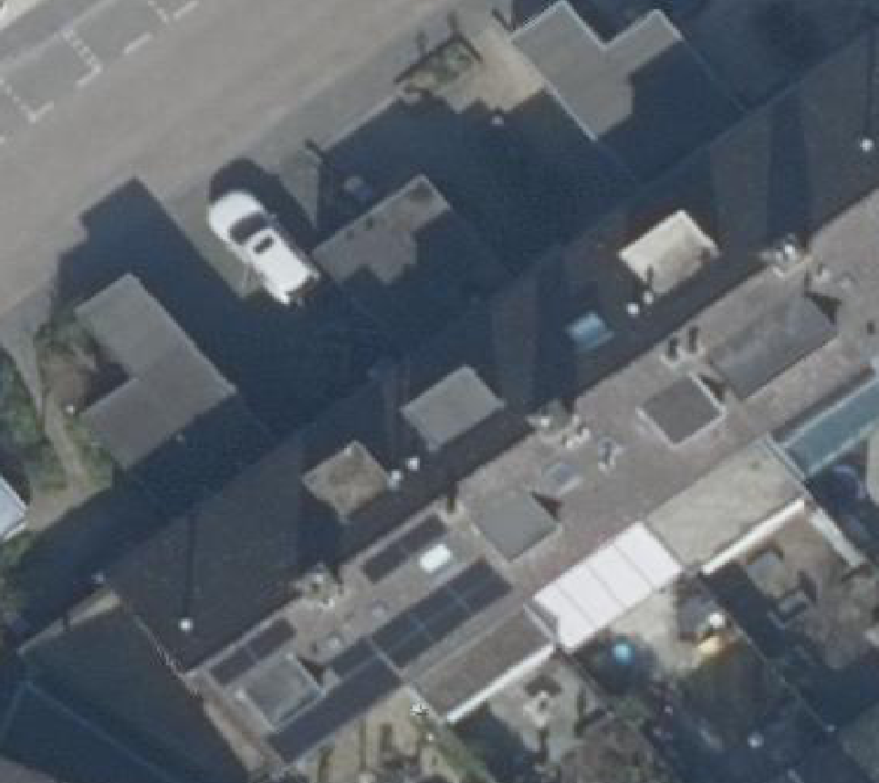 True ortho luchtfoto van Lisse met zicht op woning