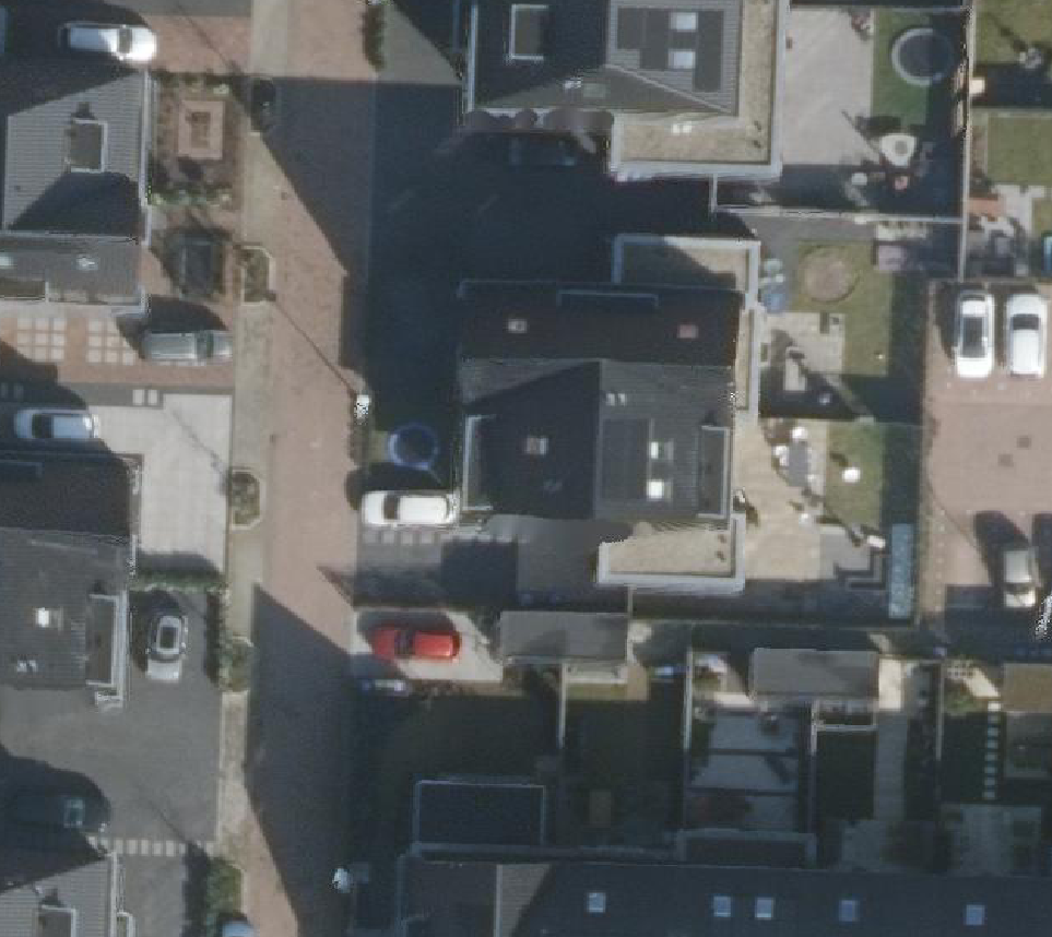 True ortho Luchtfoto op daksegment