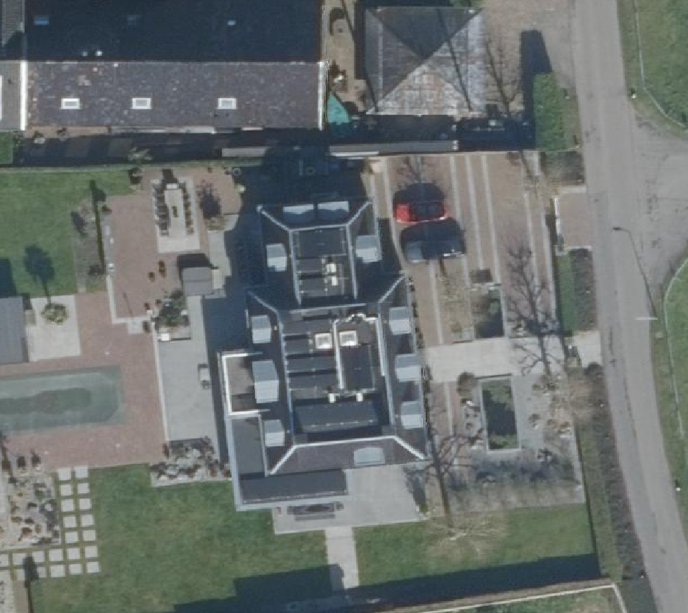 True ortho Luchtfoto op daksegment