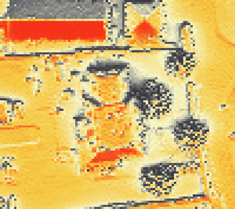 PV-irradiatie op daksegment met intensiteitsverdeling van zonlicht