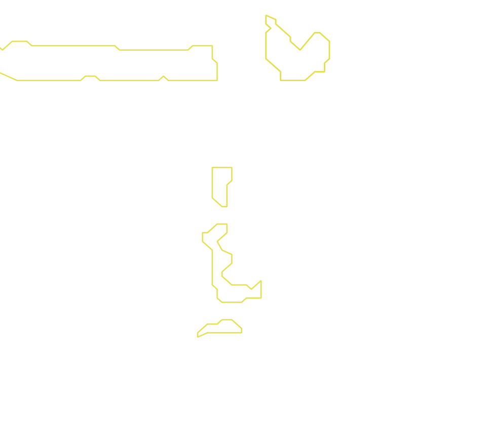 Daksegment met contourlijnen en structuurweergave