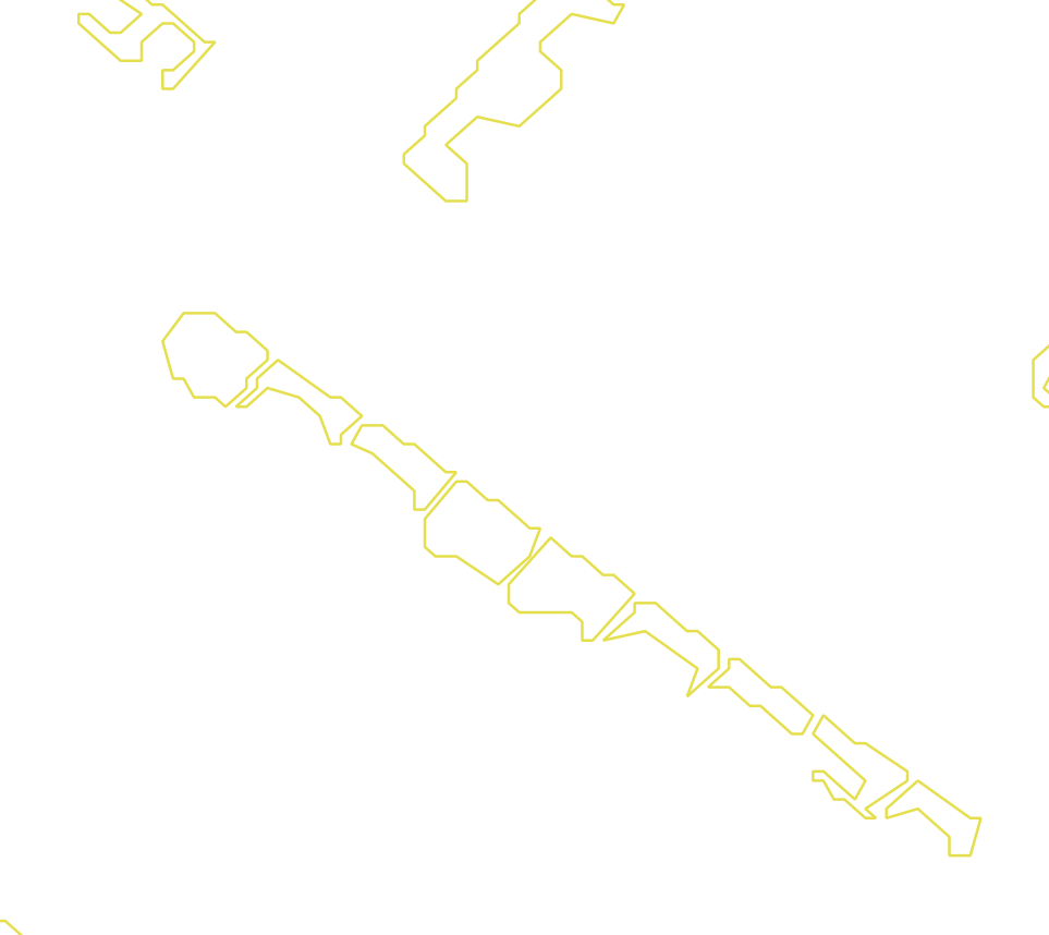 Daksegment met contourlijnen en structuurweergave