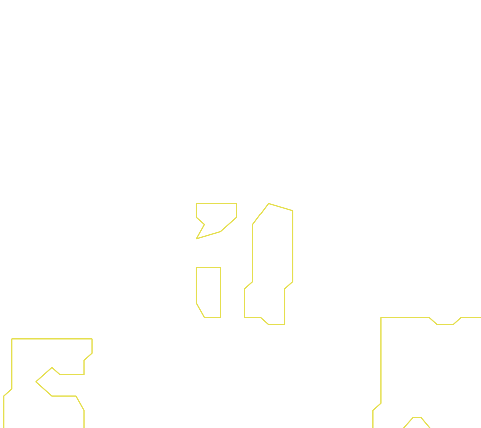Daksegment ingezoomd met contourlijnen en structuurweergave