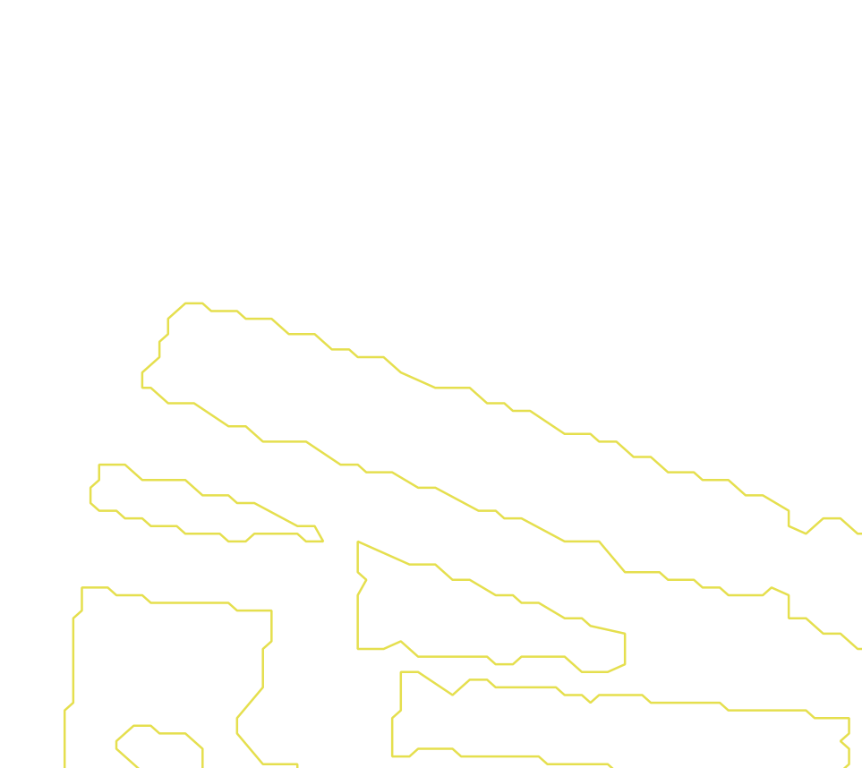 Daksegment met contourlijnen en structuurweergave