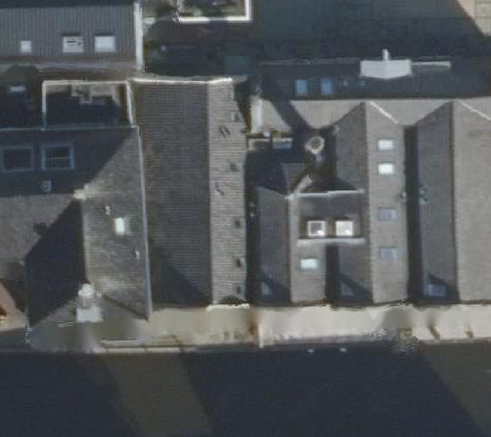 True ortho luchtfoto van Alphen aan den Rijn met zicht op woning