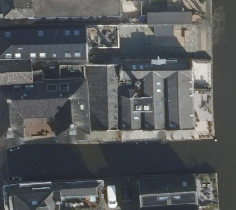 True ortho Luchtfoto op daksegment