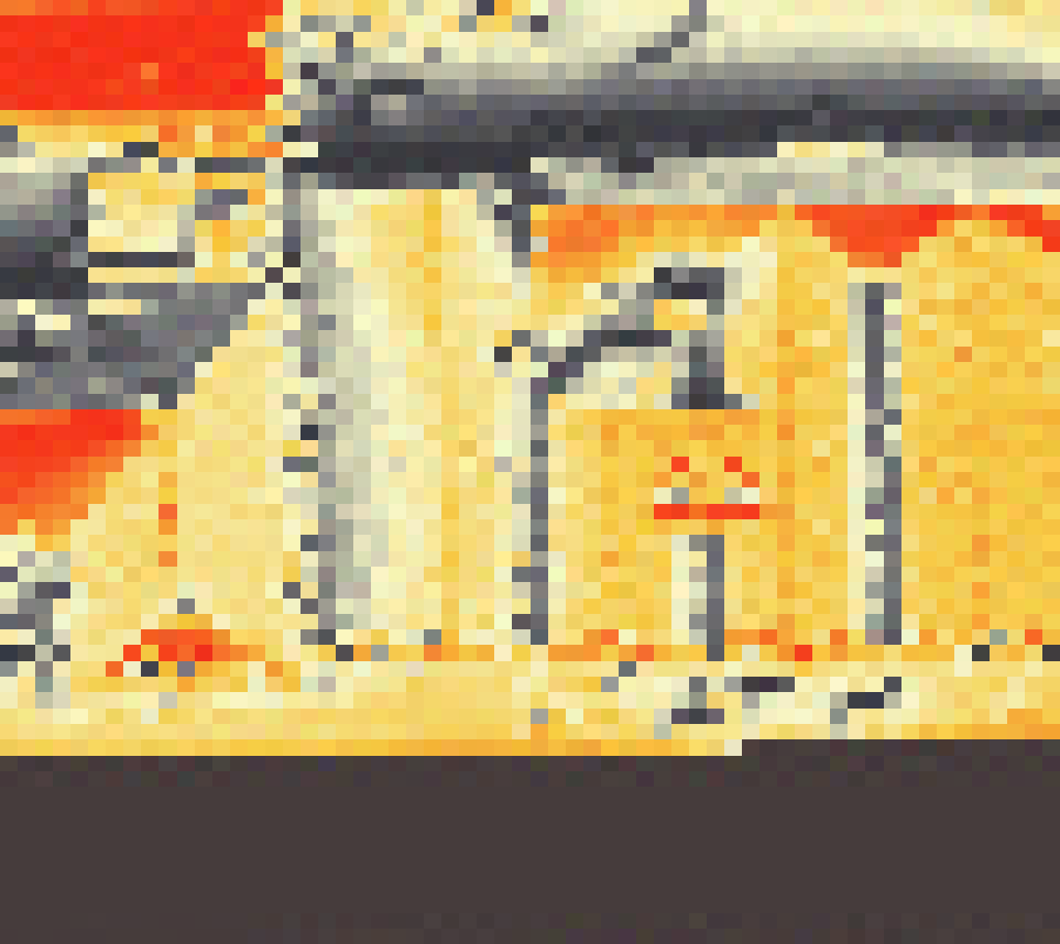 PV-irradiatie op daksegment ingezoomd met intensiteitsverdeling van zonlicht