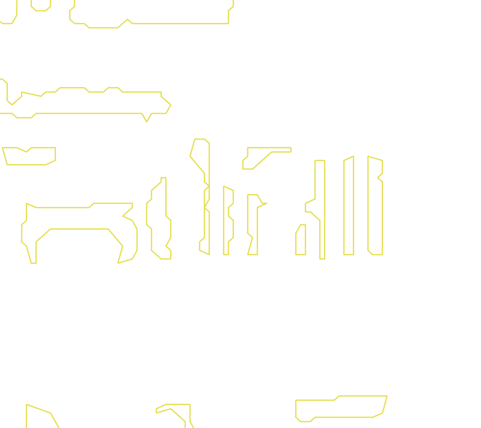 Daksegment met contourlijnen en structuurweergave