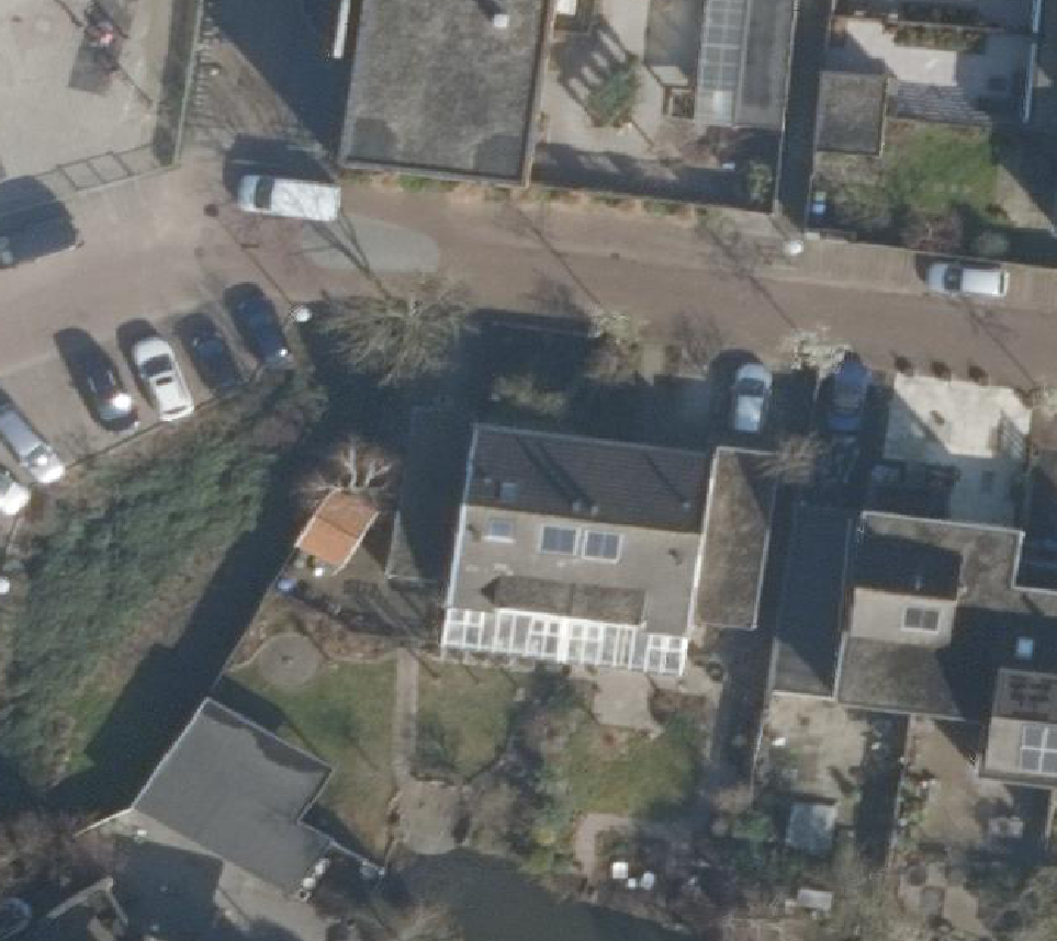 True ortho Luchtfoto op daksegment