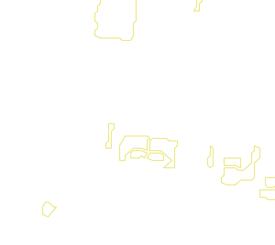 Daksegment met contourlijnen en structuurweergave