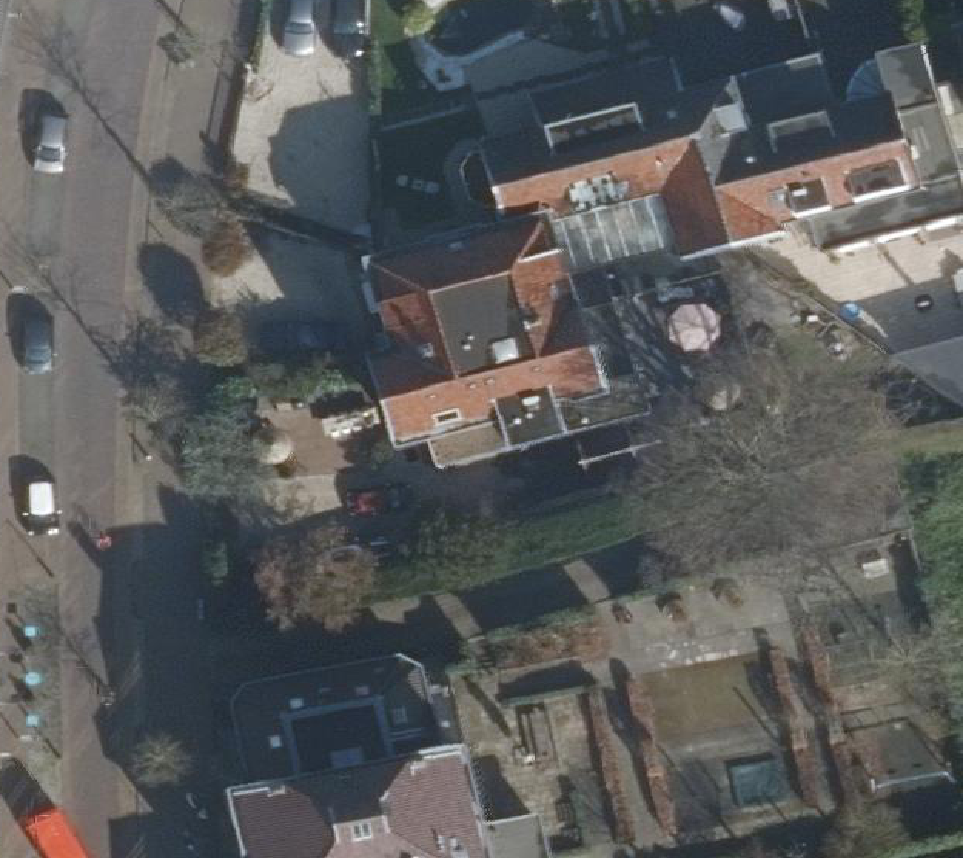 True ortho Luchtfoto op daksegment