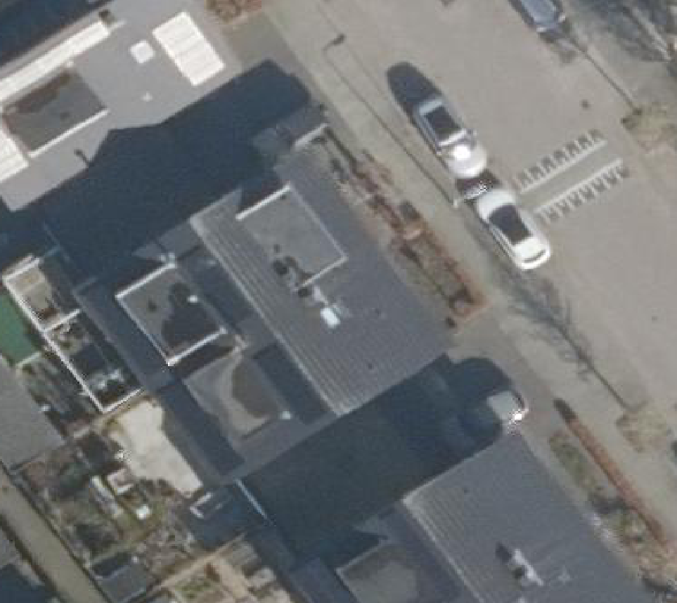 True ortho luchtfoto van Alphen aan den Rijn met zicht op woning