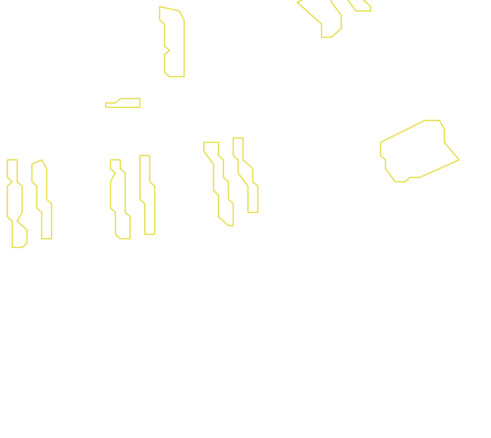 Daksegment met contourlijnen en structuurweergave