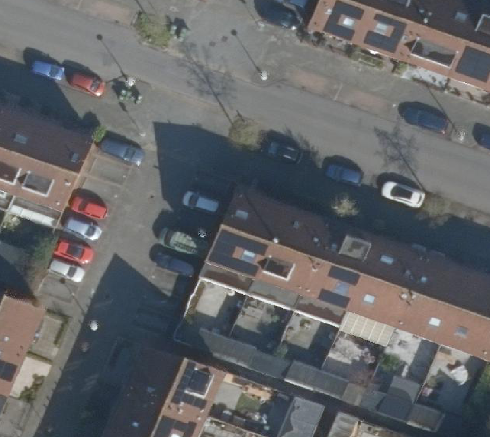 True ortho Luchtfoto op daksegment