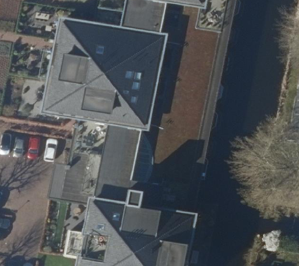 True ortho Luchtfoto op daksegment