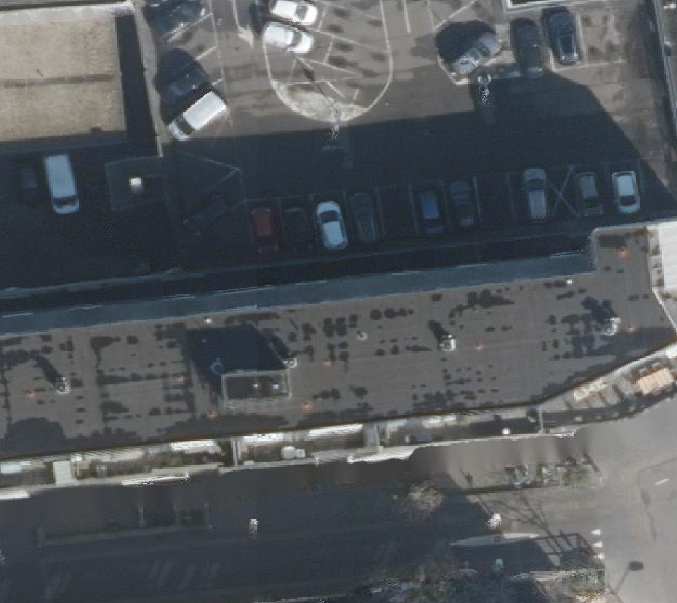 True ortho Luchtfoto op daksegment