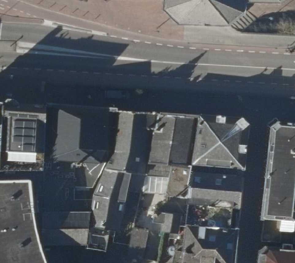 True ortho Luchtfoto op daksegment
