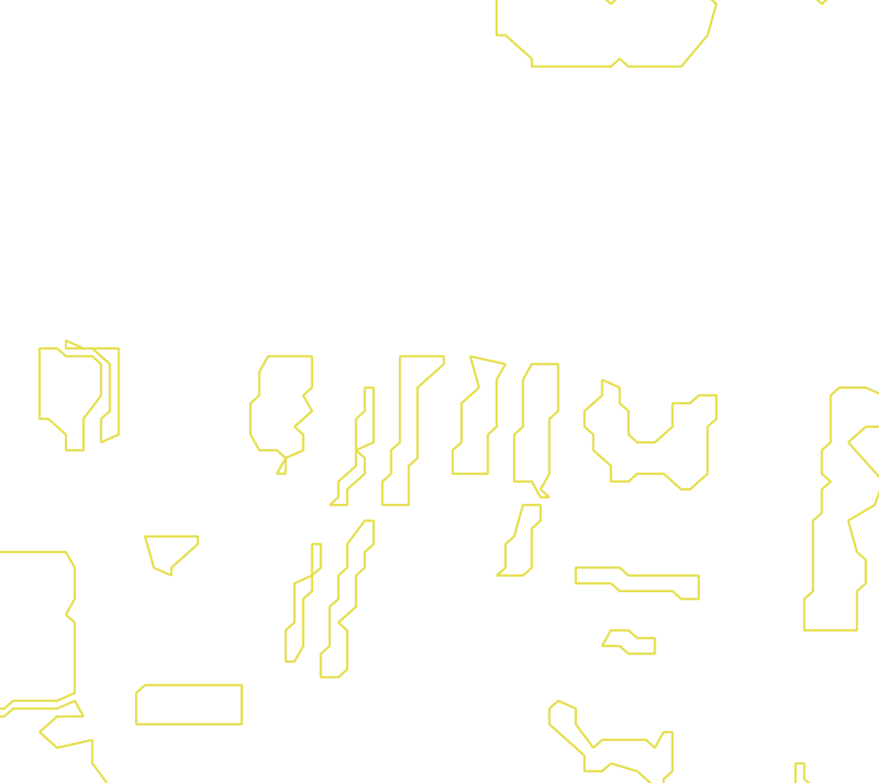 Daksegment met contourlijnen en structuurweergave