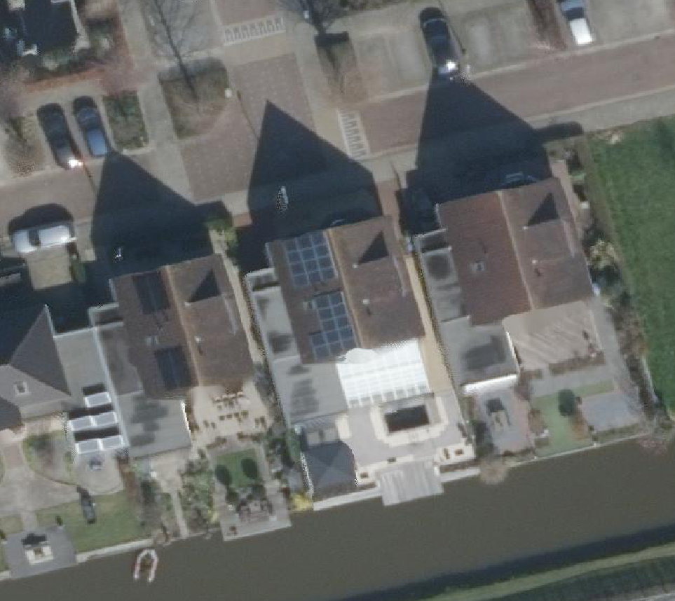 True ortho Luchtfoto op daksegment