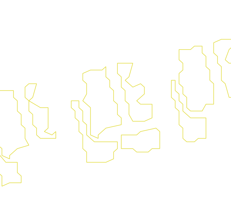 Daksegment ingezoomd met contourlijnen en structuurweergave
