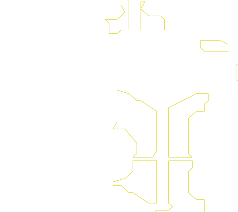 Daksegment ingezoomd met contourlijnen en structuurweergave