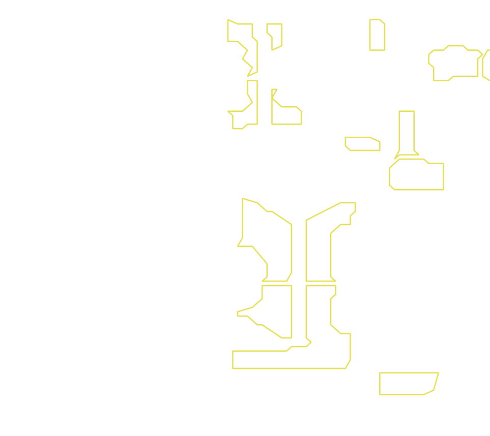 Daksegment met contourlijnen en structuurweergave