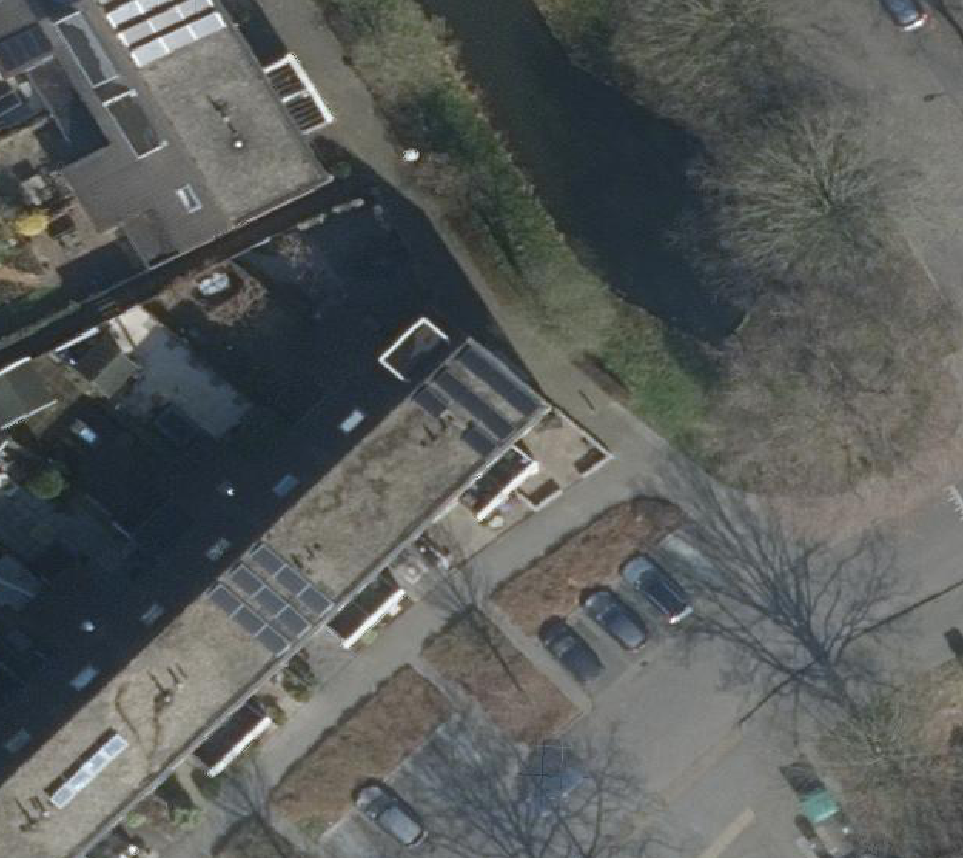 True ortho Luchtfoto op daksegment