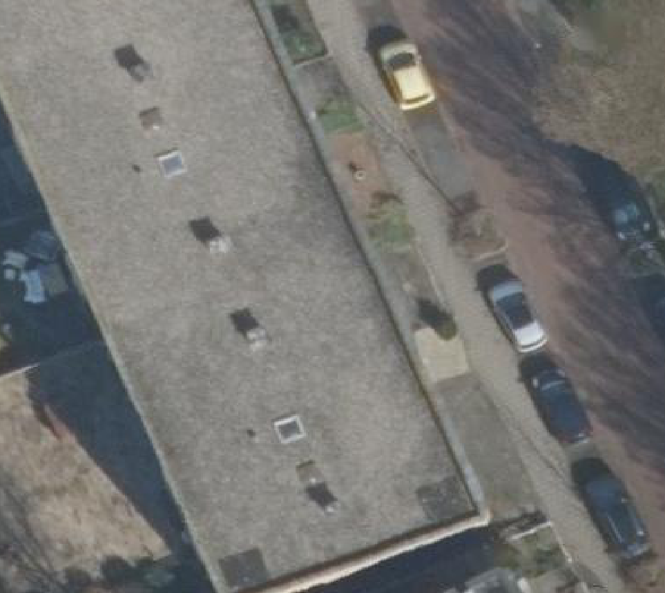 True ortho luchtfoto van Alphen aan den Rijn met zicht op woning