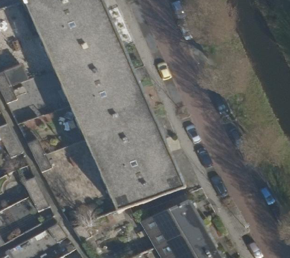 True ortho Luchtfoto op daksegment