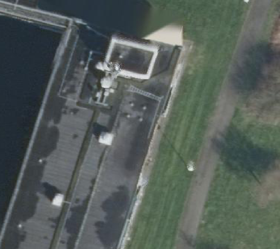 True ortho luchtfoto van Alphen aan den Rijn met zicht op woning