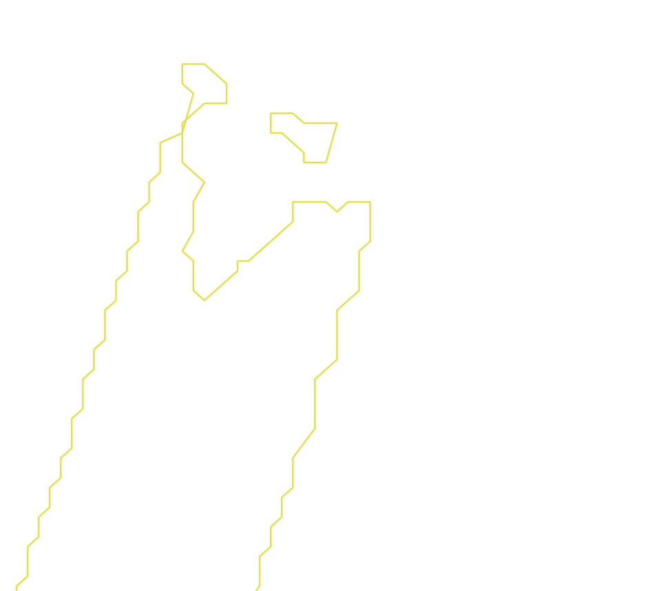 Daksegment ingezoomd met contourlijnen en structuurweergave