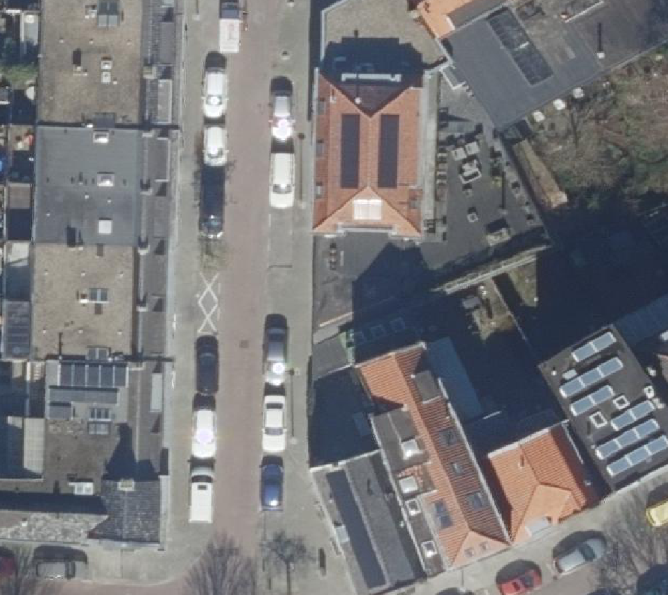 True ortho Luchtfoto op daksegment