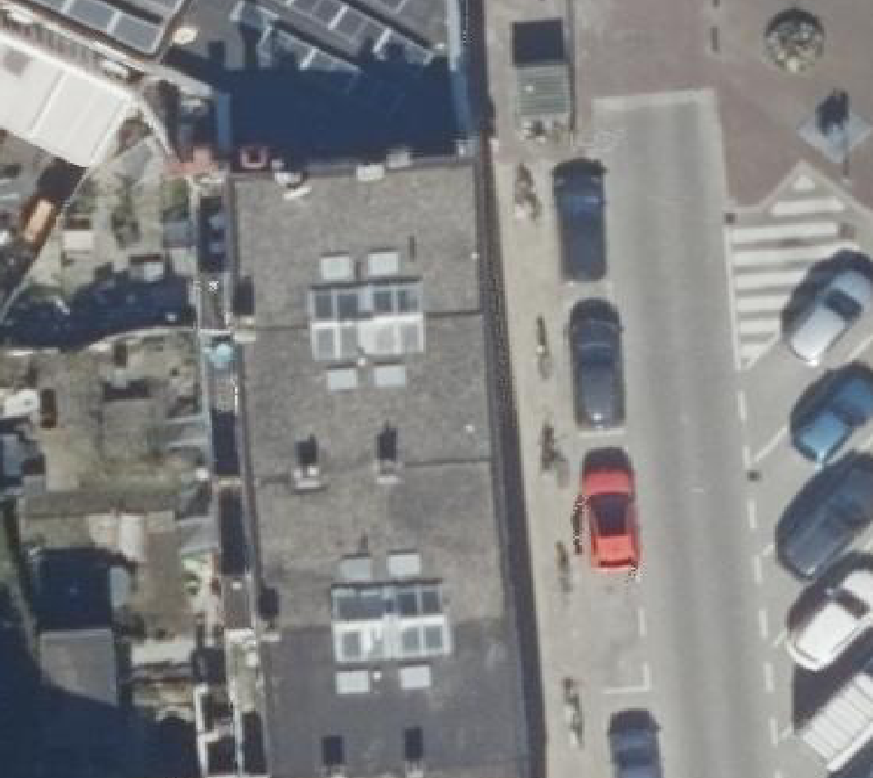 True ortho luchtfoto van Rotterdam met zicht op woning
